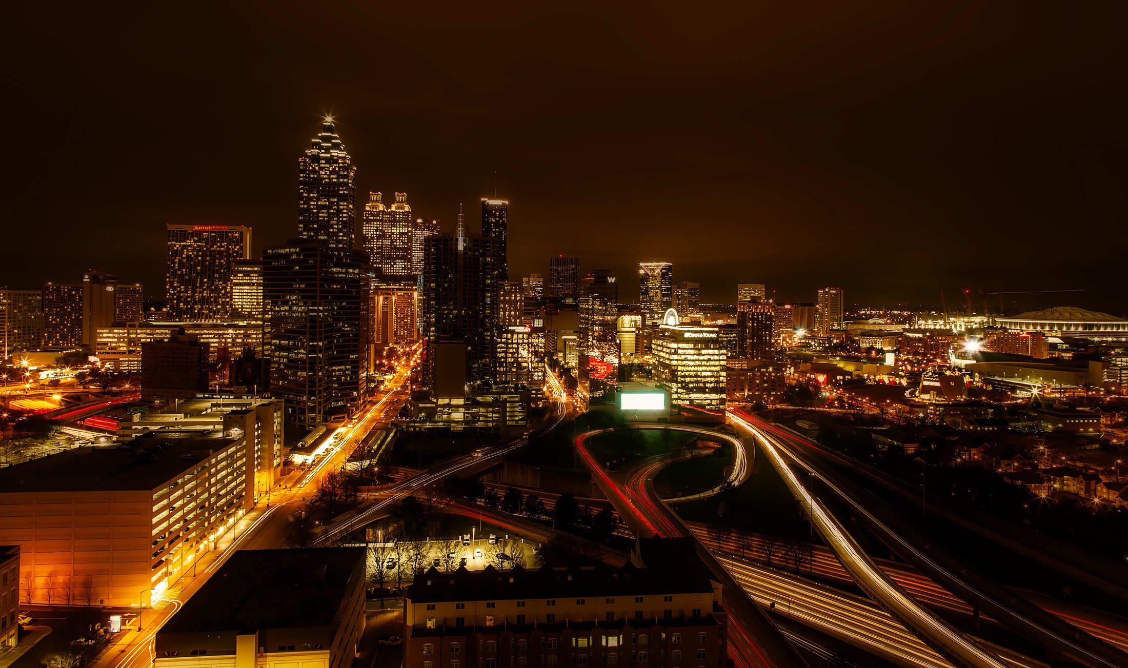 Atlanta, Georgia skyline at dusk